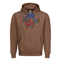 Chestnut all american girl Zipper Hoodie - Artiststas