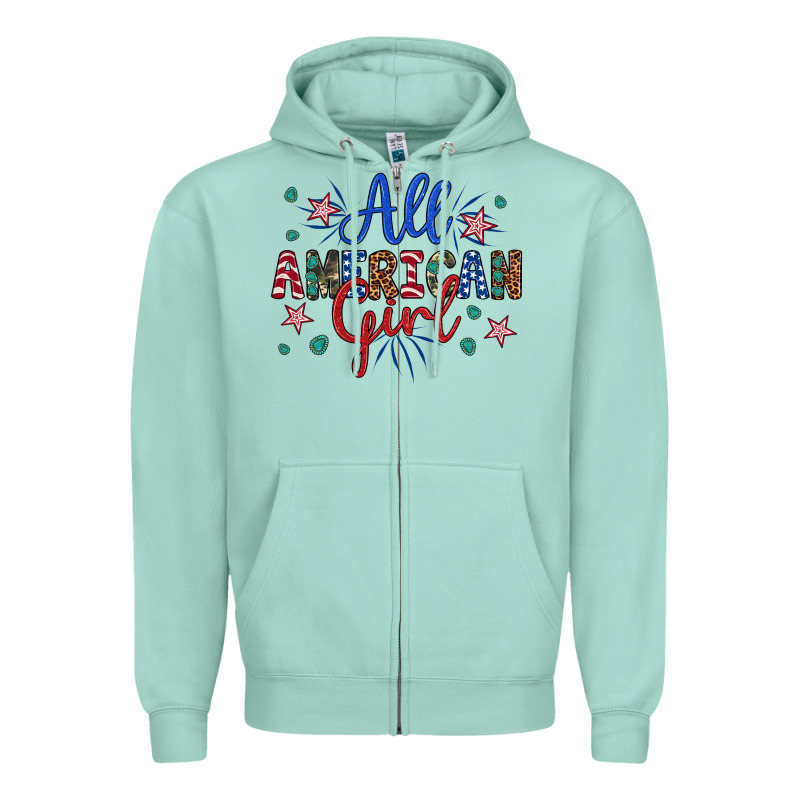 All American Girl Zipper Hoodie by Artiststas | Teevron