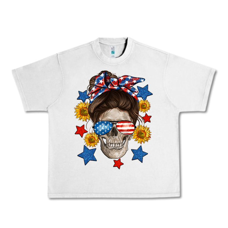 American Mom Skull Urban Heavy Tee by Neo Western | Teevron