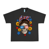 Pigment Black American mom skull Urban Heavy Tee - Neo Western