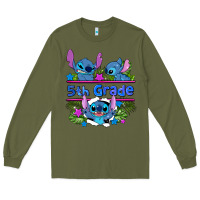 Army Green preview flower stitch 5th grade Long Sleeve Tee - AdoDesignShop
