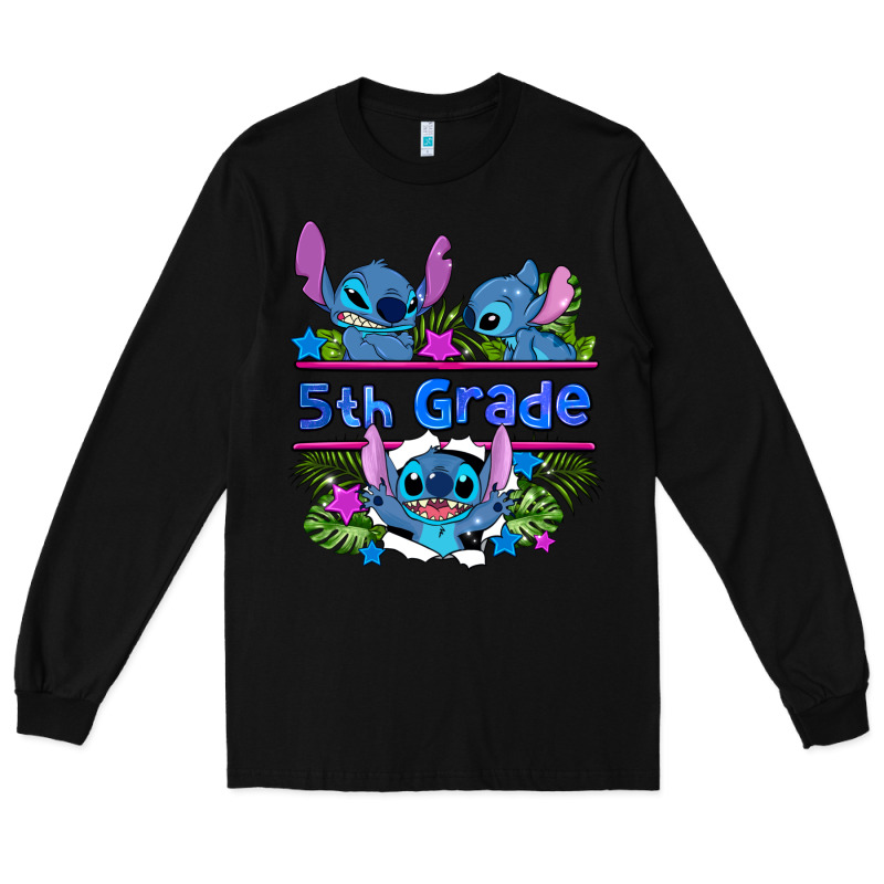 Preview Flower Stitch 5th Grade Long Sleeve Tee by AdoDesignShop | Teevron