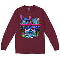 Burgundy preview flower stitch 5th grade Long Sleeve Tee - AdoDesignShop