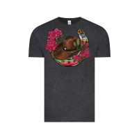 Vintage Black western serape horseshoe Vintage Tee - RanaPortraitStore
