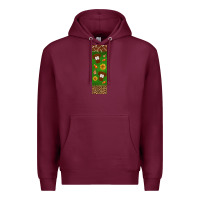 Burgundy American football dad pen wrap Premium Hoodie - BundleAndBundleShop