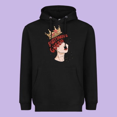 Sagittarius Queen Heavyweight Hoodie Designed By Maliassmallbusiness