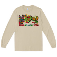 Mushroom peace love fiesta ado Long Sleeve Tee - AdoDesignShop