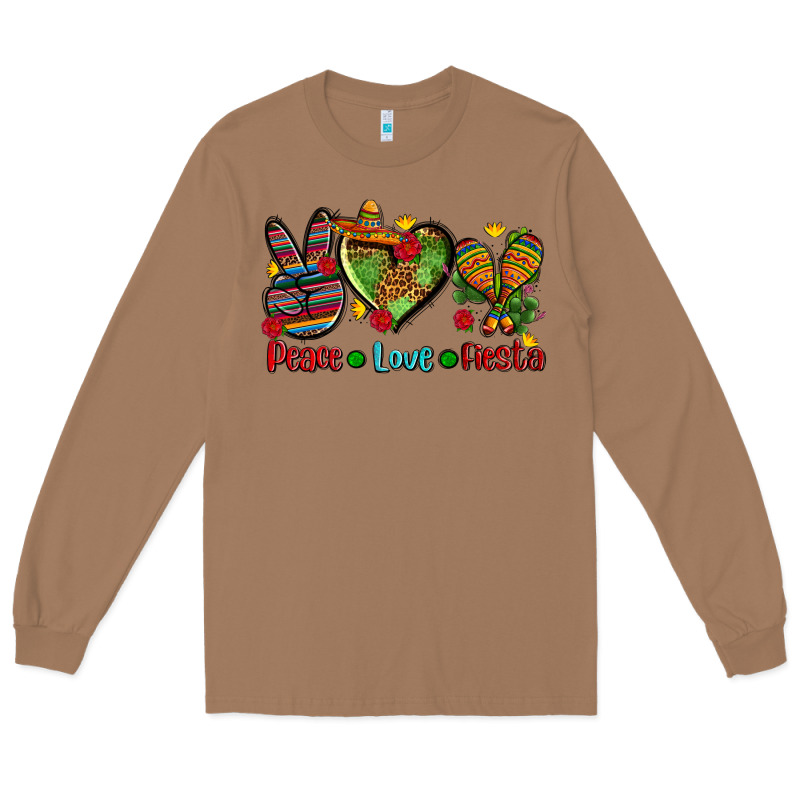 Peace Love Fiesta Ado Long Sleeve Tee by AdoDesignShop | Teevron