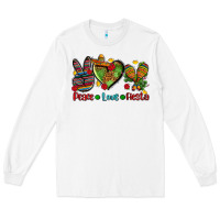 White peace love fiesta ado Long Sleeve Tee - AdoDesignShop
