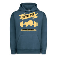 Pigment Midnight Navy Sloth s Gym Urban Hoodie - Bettercallsaul