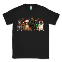 Black christmas chihuahua pitbull pug dachshund Classic Tee - JahusDesignShop