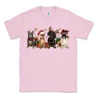 Bubblegum Pink christmas chihuahua pitbull pug dachshund Classic Tee - JahusDesignShop