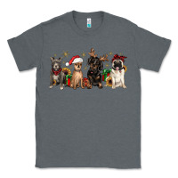 Charcoal Heather christmas chihuahua pitbull pug dachshund Classic Tee - JahusDesignShop