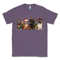 Lavender christmas chihuahua pitbull pug dachshund Classic Tee - JahusDesignShop