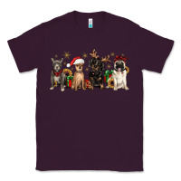 Plum christmas chihuahua pitbull pug dachshund Classic Tee - JahusDesignShop