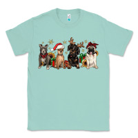 Seafoam christmas chihuahua pitbull pug dachshund Classic Tee - JahusDesignShop