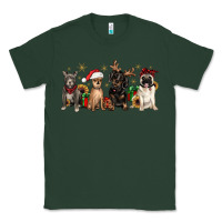 Sports Green christmas chihuahua pitbull pug dachshund Classic Tee - JahusDesignShop
