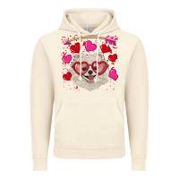 Vintage Artic valentine's day white pomeranian Vintage Hoodie - RanaPortraitStore