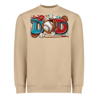 Mushroom dad baseball Heavyweight Sweatshirt - Zillion Design Studio