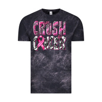 Cloud Black Crush Cancer Vintage Tee - texasbilliewilder