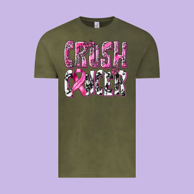 Crush Cancer Vintage Tee Designed By Texasbilliewilder