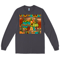 Smoke hello fall pumpkin Long Sleeve Tee - JahusDesignShop