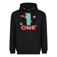 Black one  one one one Heavyweight Hoodie - MaliasSmallBusiness
