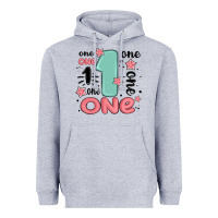 Heather Grey one  one one one Heavyweight Hoodie - MaliasSmallBusiness