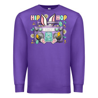 Purple hip hop easter Premium Sweatshirt - MaliasSmallBusiness