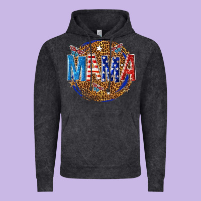 Vintage Hoodie 4th of july mama