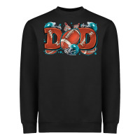 Black dad American football Heavyweight Sweatshirt - Zillion Design Studio