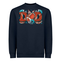 Navy dad American football Heavyweight Sweatshirt - Zillion Design Studio