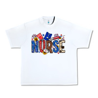 White American Nurse Urban Heavy Tee - Neo Western