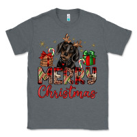 Charcoal Heather merry christmas dachshund Classic Tee - JahusDesignShop