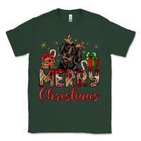 Sports Green merry christmas dachshund Classic Tee - JahusDesignShop