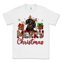 White merry christmas dachshund Classic Tee - JahusDesignShop