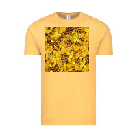 Vintage Mustard Childhood Cancer Butterfly Vintage Tee - texasbilliewilder
