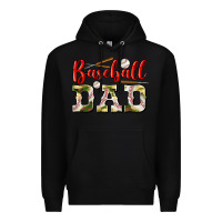 Black baseball dad Premium Hoodie - BundleAndBundleShop
