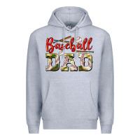 Heather Grey baseball dad Premium Hoodie - BundleAndBundleShop