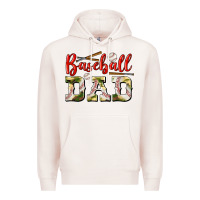 Pale Pink baseball dad Premium Hoodie - BundleAndBundleShop