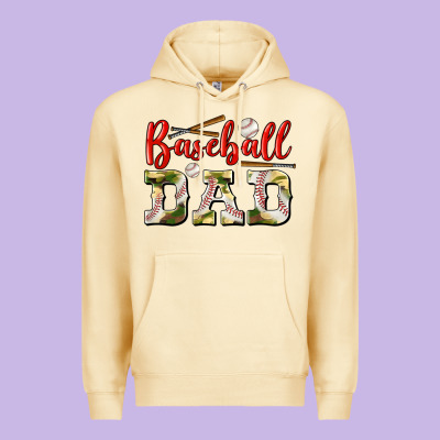 Baseball Dad Premium Hoodie Designed By Bundleandbundleshop