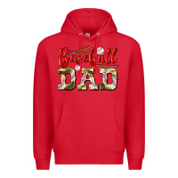 Red baseball dad Premium Hoodie - BundleAndBundleShop
