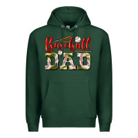 Sports Green baseball dad Premium Hoodie - BundleAndBundleShop