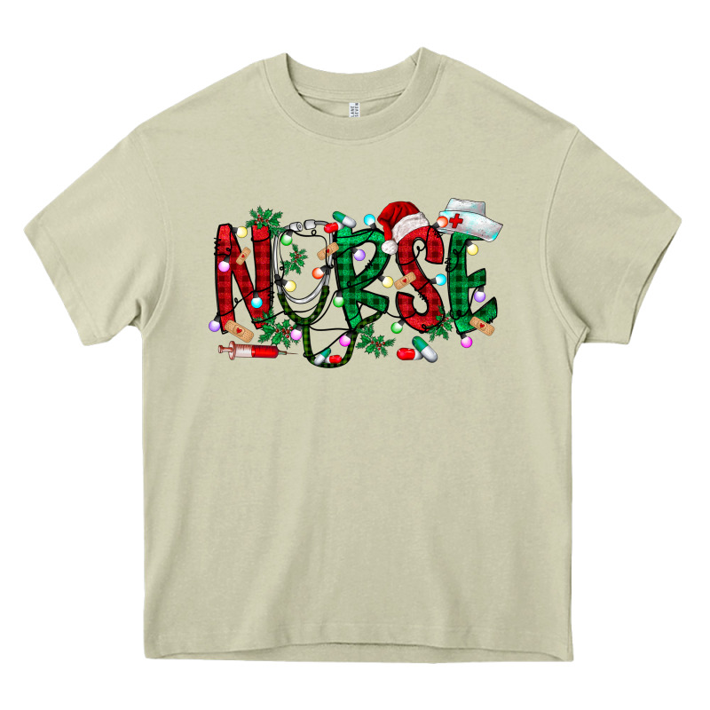 Nurse Christmas Heavy Core Tee by RacoonDesign | Teevron