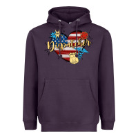 Plum 911 dispatcher Heavyweight Hoodie - MaliasSmallBusiness