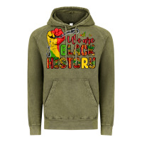Vintage Olive we are black history Vintage Hoodie - Zillion Design Studio