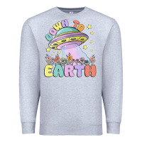 Heather Grey down to earth Premium Sweatshirt - MaliasSmallBusiness
