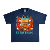 Navy pumpkin spice everything Urban Heavy Tee - HRA Design Shop