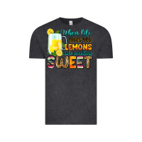 Vintage Black when life gives you lemons make someting sweet Vintage Tee - Zillion Design Studio