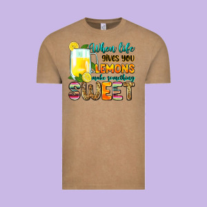 When Life Gives You Lemons Make Someting Sweet Vintage Tee Designed By Zillion Design Studio